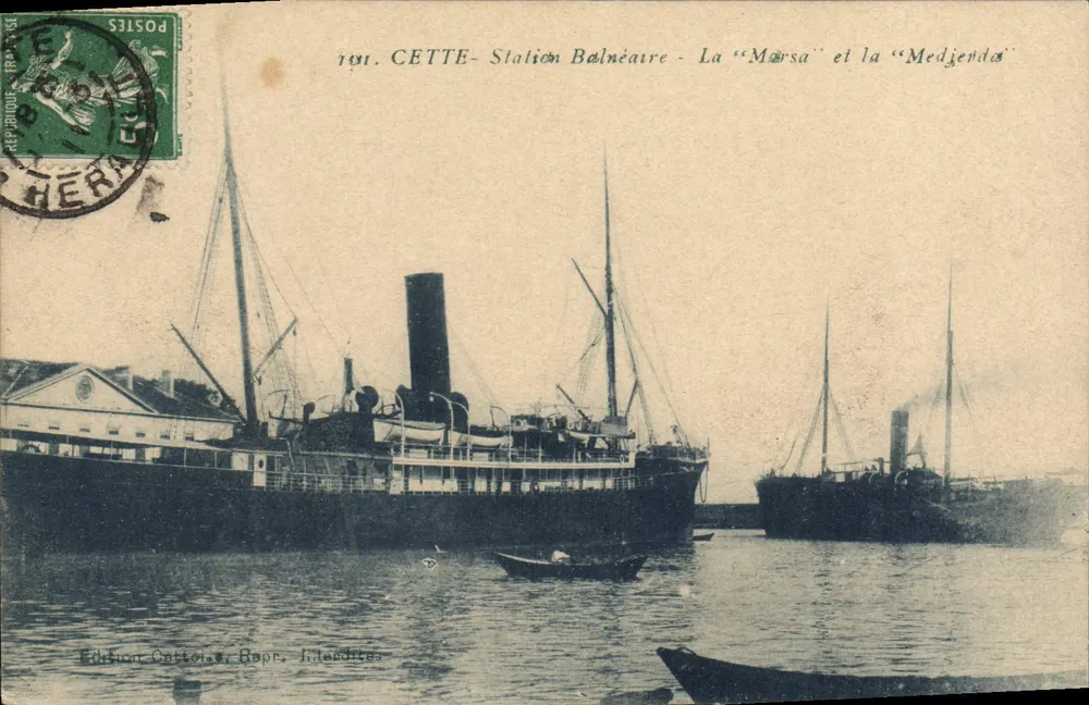 CETATE - Badeort - Die "Marsa" und die "Medjenda" — Édition Ottolies, Rapprochées - Vorderseite