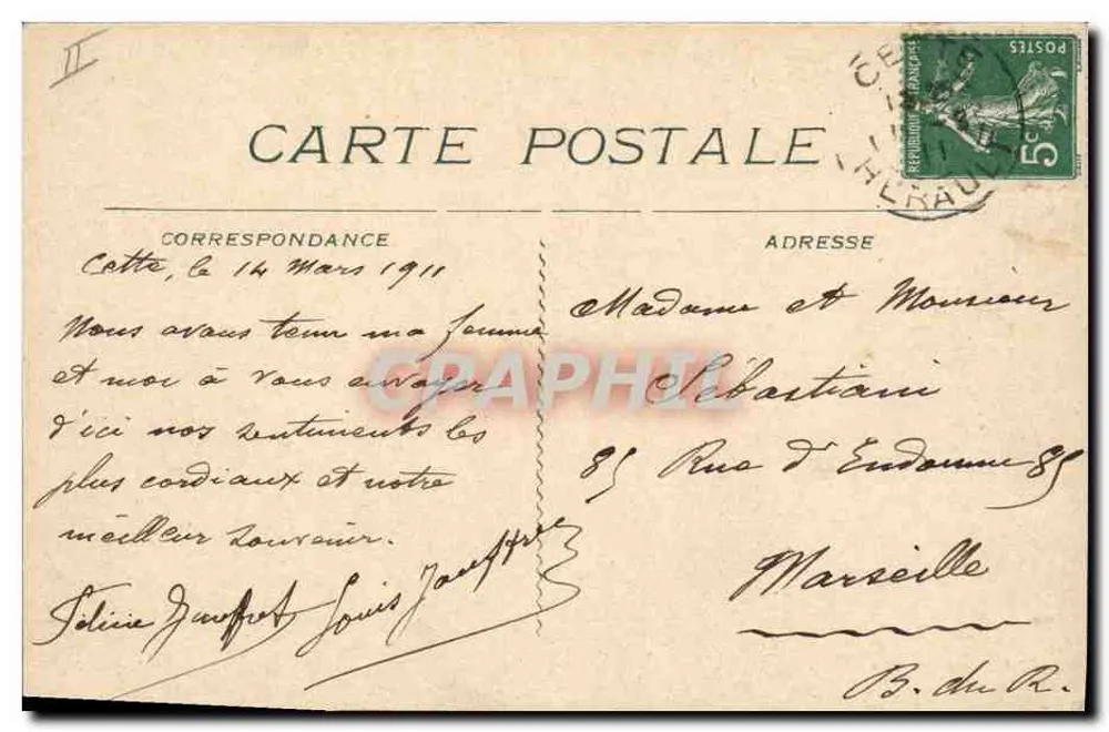 CETATE - Badeort - Die "Marsa" und die "Medjenda" — Édition Ottolies, Rapprochées - Rückseite