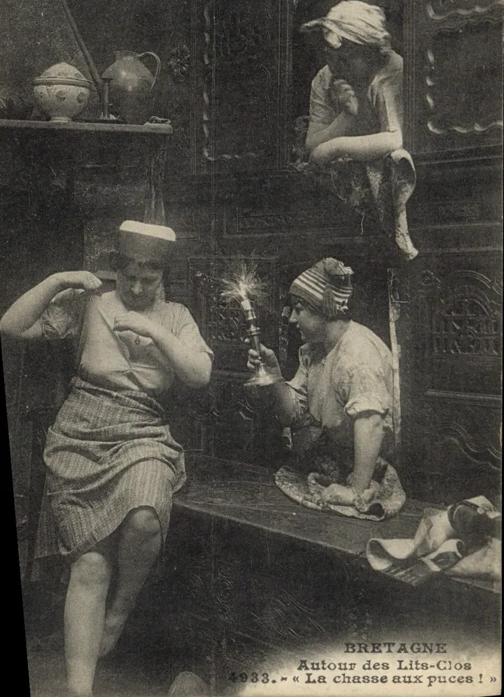 Bretanha — Ao redor dos Lits-Clos — « A caça às pulgas ! » — edição 1933 - Frente