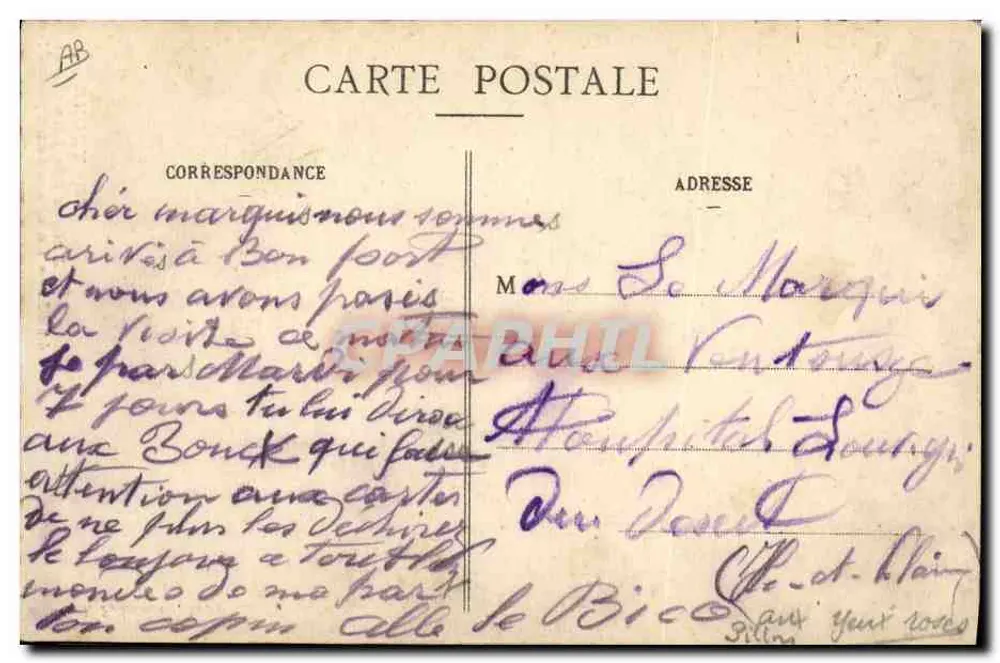 Bretanha — Ao redor dos Lits-Clos — « A caça às pulgas ! » — edição 1933 - Verso
