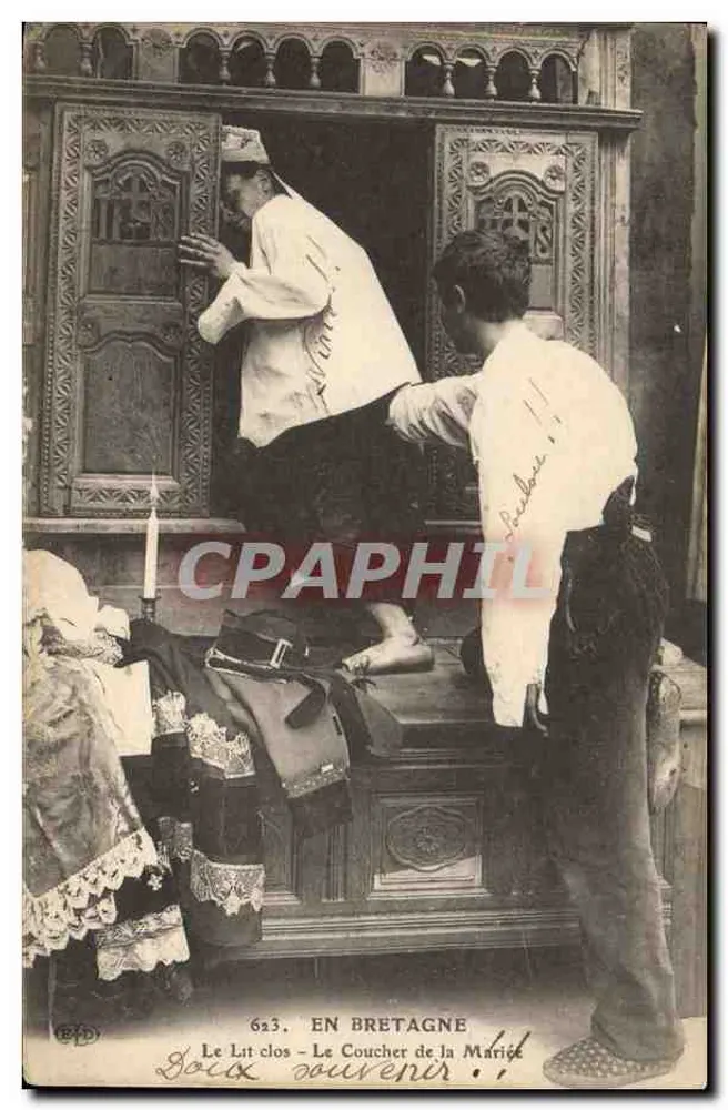 Na Bretanha — O Leito Fechado — O Casamento da Noiva — Editor B.D. n°623 - Frente