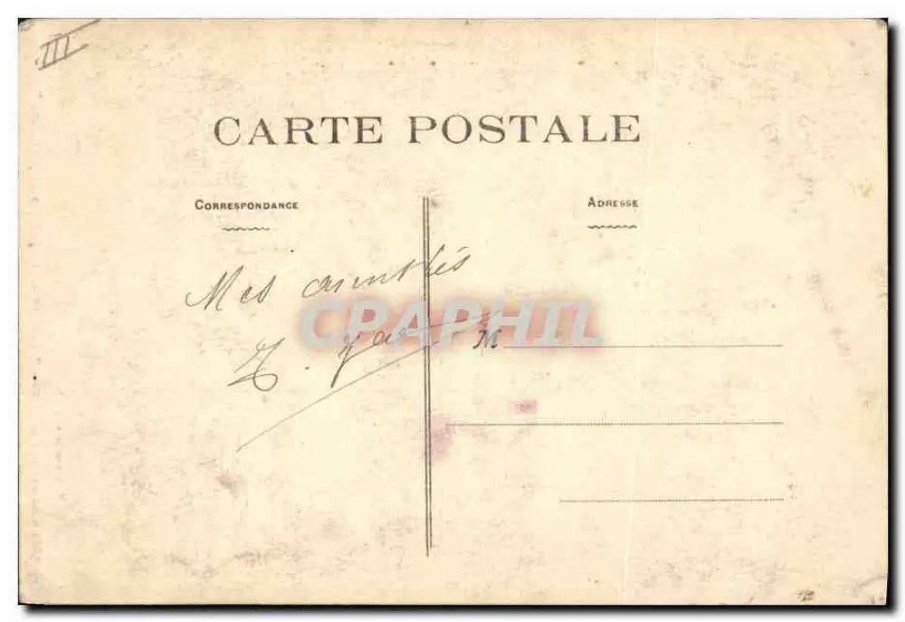 Autour des Lits-Ciés — 'Lune de miel - Jeune mari prévenant' — Coll. E. Hamonic, S.-B., n° 5092 - Rückseite