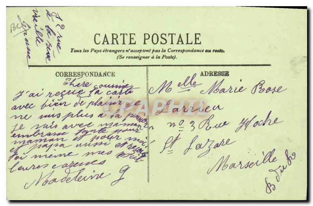 Na Costa do Azul — A Colheita das Violetas — Editor L. L. n°3 - Verso