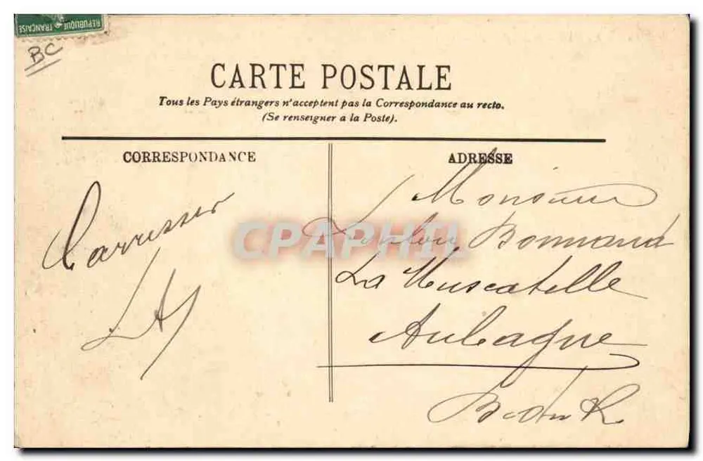 A Colheita de flores — LL. — Editor LL. n° 807 - Verso