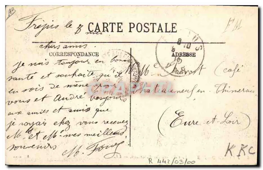 Die Côte d'Azur — Ernte von Tuberosen — 3. gemischtes Demarche-Regiment, Fréjus (Var) - Rückseite