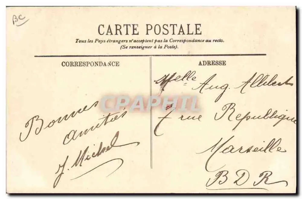 Die Côte d'Azur — Die Ernte der Tuberosen — LL. - Rückseite