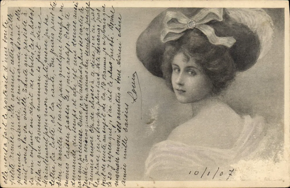 Porträt einer jungen Frau — Verlag Loring, n° 10107 - Vorderseite