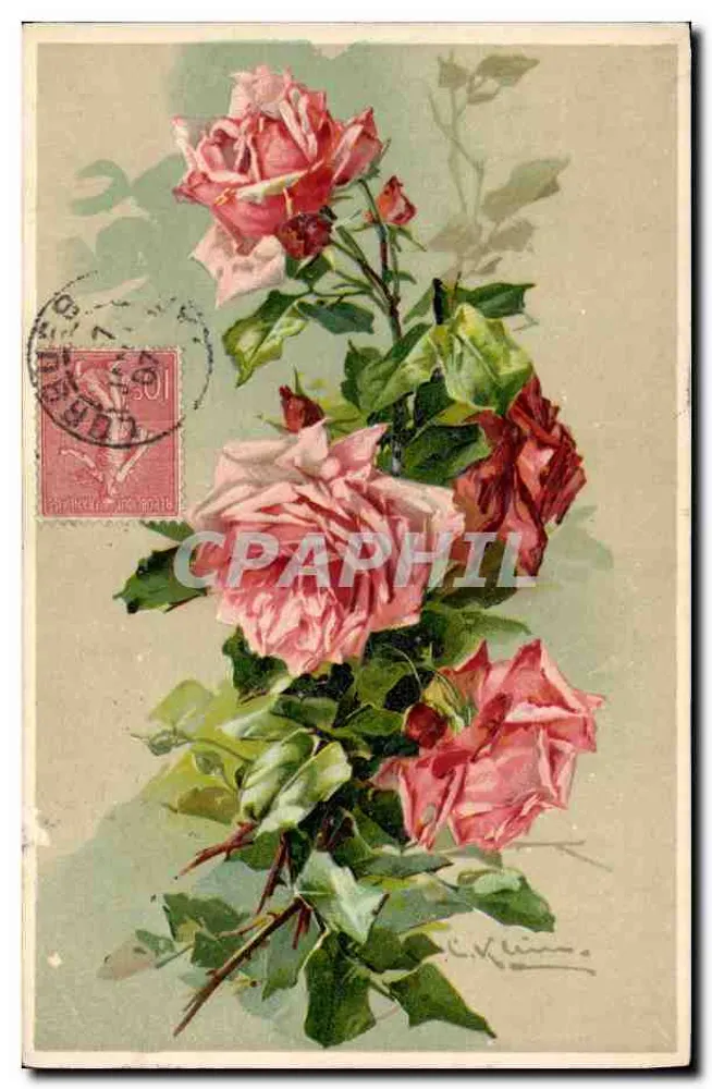 Arranjo de rosas — ilustração — editor não visível - Frente