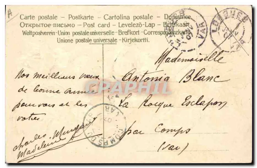Arranjo de rosas — ilustração — editor não visível - Verso