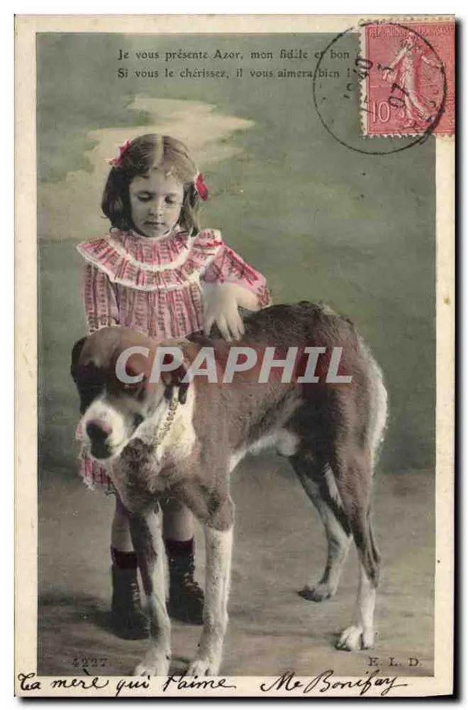Dziewczyna i pies — wydawca E.L.D. — N° 4027 - Awers