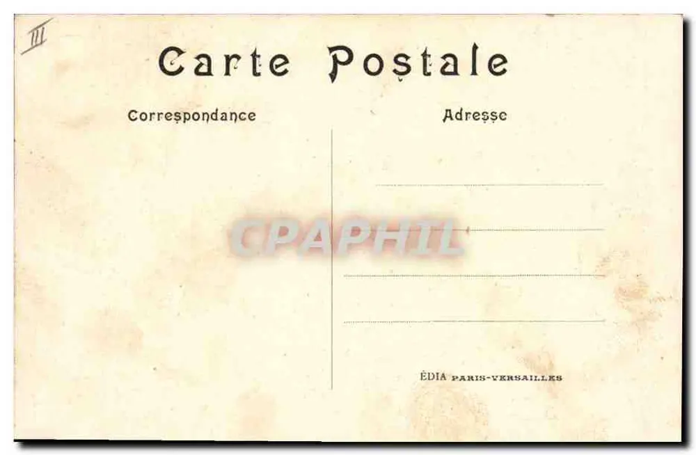 O General Dubail — Editado por Édia Paris-Versailles - Verso