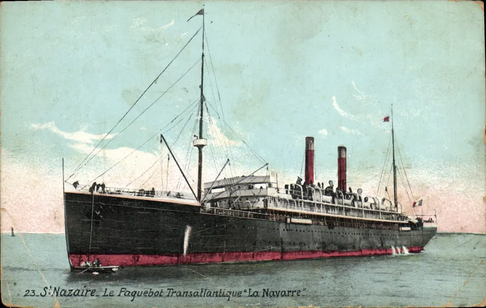 Saint-Nazaire — Der transatlantische Dampfer "La Navarre" — unbekannter Verlag, Nr. 23 - Vorderseite