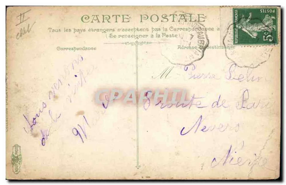 Saint-Nazaire — Der transatlantische Dampfer "La Navarre" — unbekannter Verlag, Nr. 23 - Rückseite