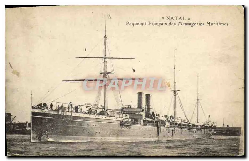 Frachtfahrer « NATAL » — Messageries Maritimes — Verlag nicht sichtbar - Vorderseite