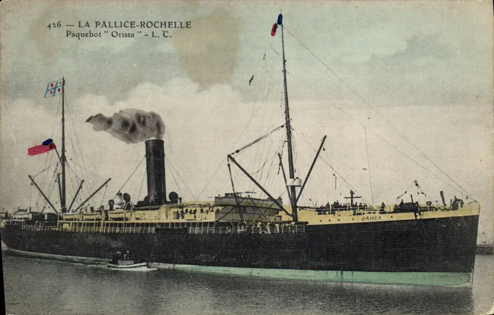 La Pallice-Rochelle — Dampfer "Orissa" — L.C. n°426 - Vorderseite