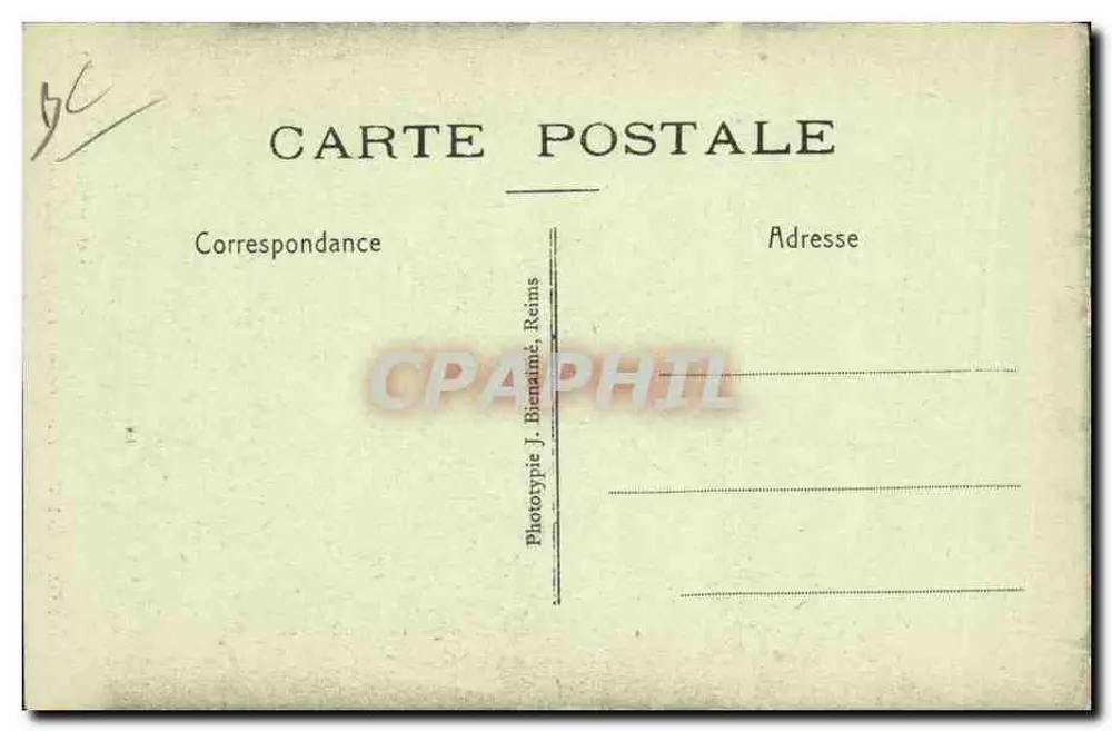 Somme-Py — Die Glocke, geschenkt von den Amerikanern — Verlag Larasse, Somme-Py - Rückseite