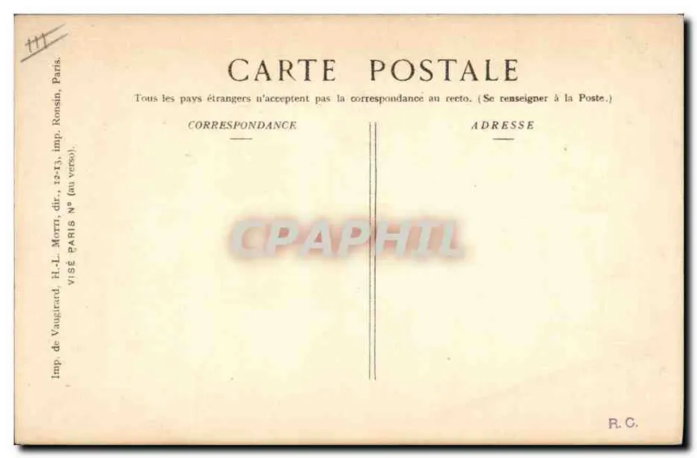 SOMMESOUS — As campanas — Ed. Pays de France - Verso