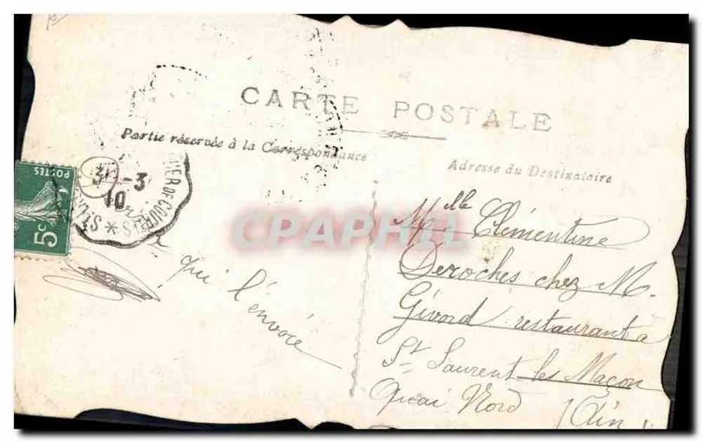 Premier Fleuri — 1º de Fevereiro — Editor FRANCAISE - Verso