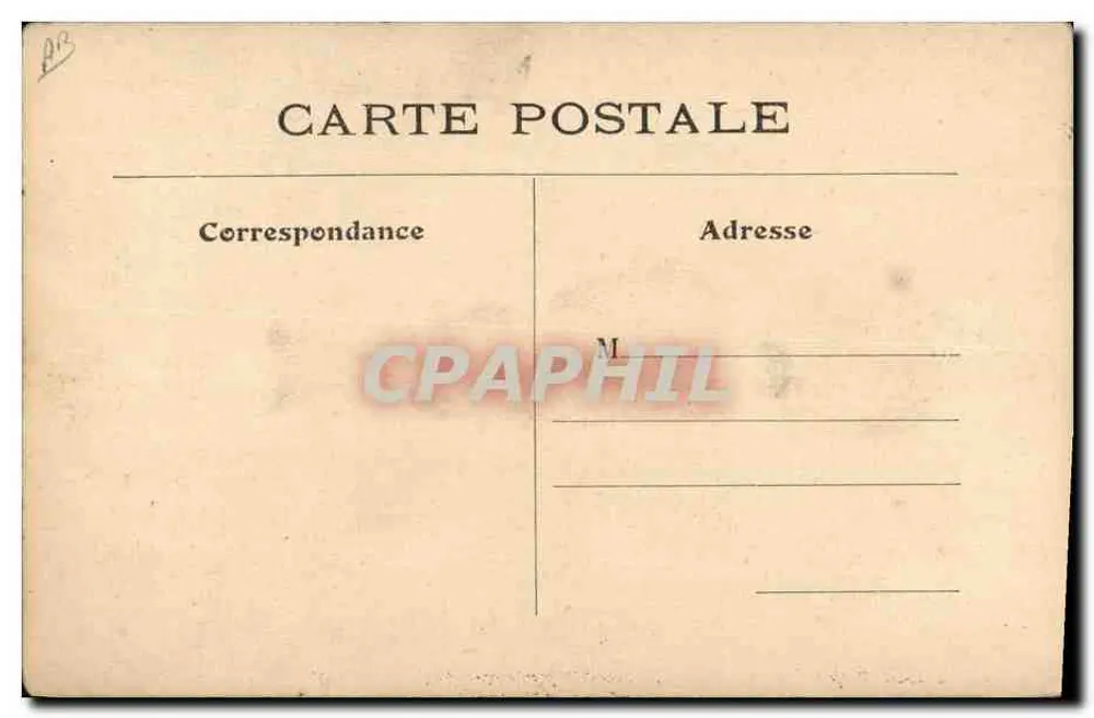 Caricatura de homem com cabeça de peixe — editor '100 Avril' — série '100 Avril' - Verso
