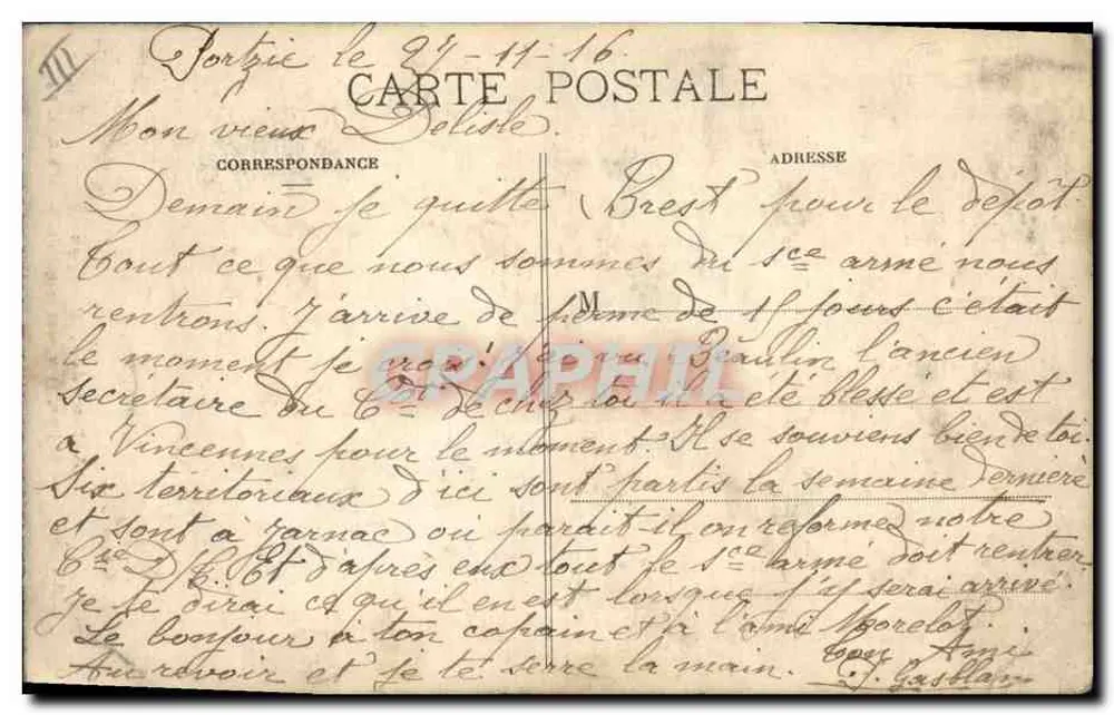 Em torno dos Lits-Clos — Senhor Jean, vá embora para que eu possa me vestir! — Coleção E. Hamon, St-B. - Verso