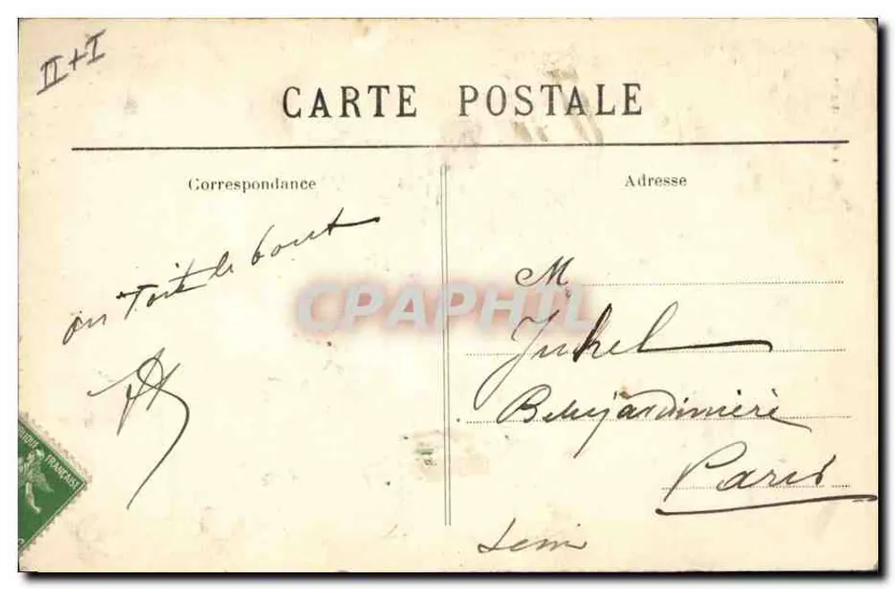 Na Bretanha — O Leito Duplo Fechado — Coleção Villard, Quimper - Verso