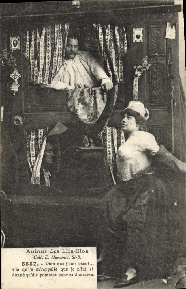 Ao redor dos Lits-Clos — Coll. E. Hamonic, St-B. — n° 5552 - Frente