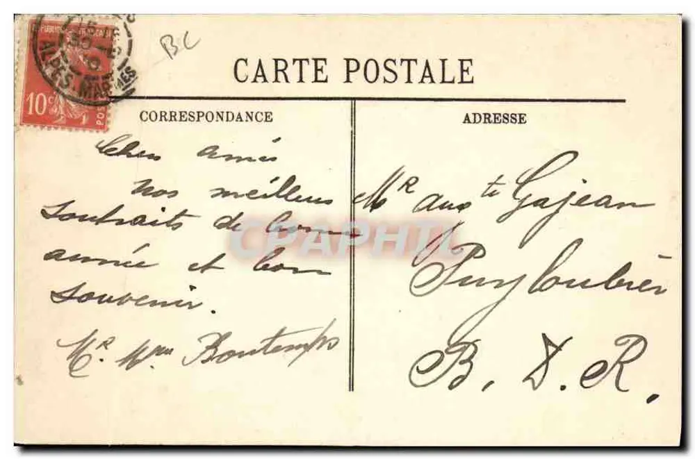 An der Côte d'Azur — Die Ernte der Tuberosen — L.L. Nr. 5 - Rückseite