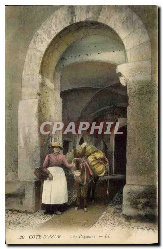 Côte d'Azur — Eine Bauernfrau — LL. Nr. 20 - Vorderseite