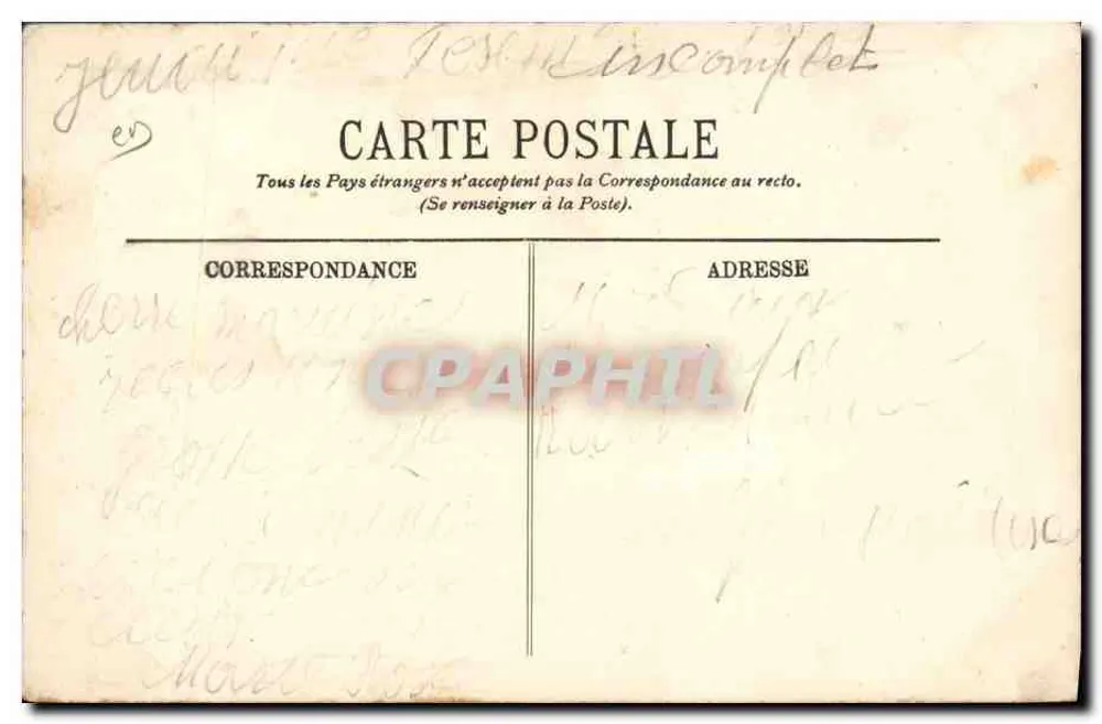 Côte d'Azur — Eine Bauernfrau — LL. Nr. 20 - Rückseite