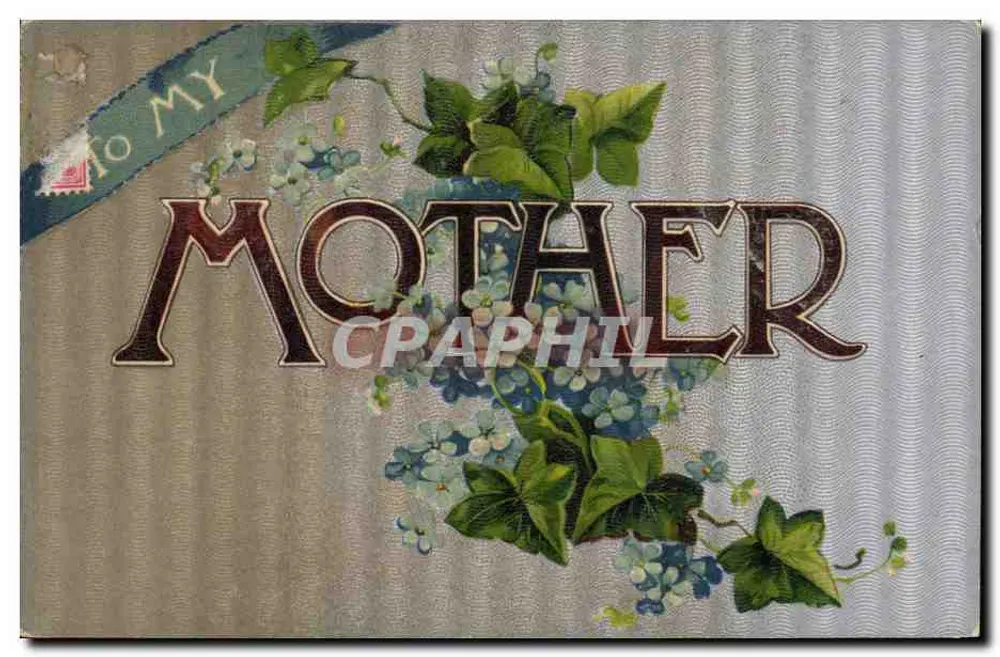 Für meine Mutter — Gänseblümchen und Mädesüß — Verlag N.S.Y. & B. LONDON, Serie N°4 - Vorderseite