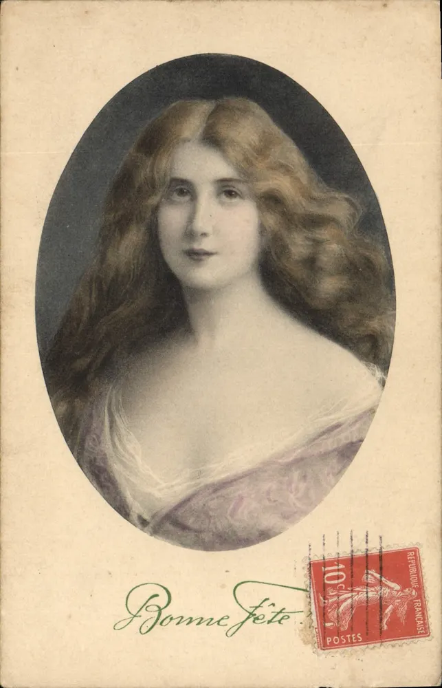Junge Frau — Portrait — M. M. MUNK, n° 352 - Vorderseite