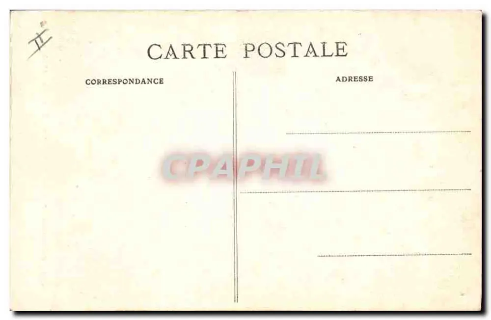 Geral Galliéni — Comandante do Exército de Paris — Cliché Nadar, La C.P.A. - Verso