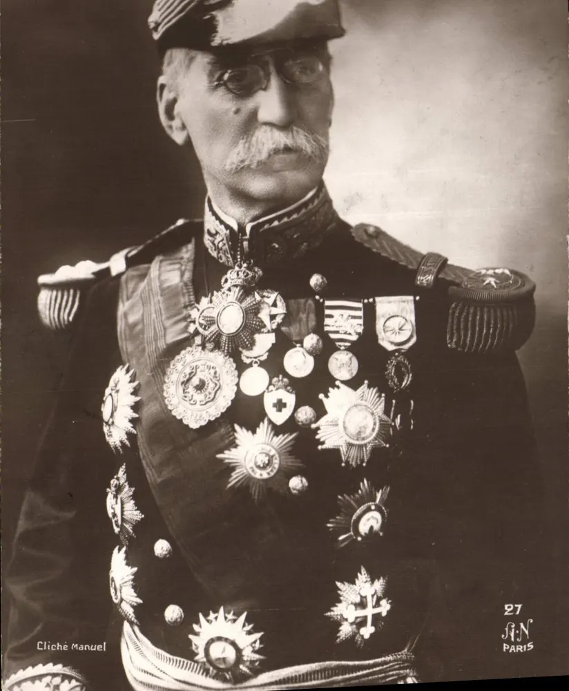 Gedecorierter General — militärisches Portrait — Cliché Manuel, Paris, Nr. 27 - Vorderseite