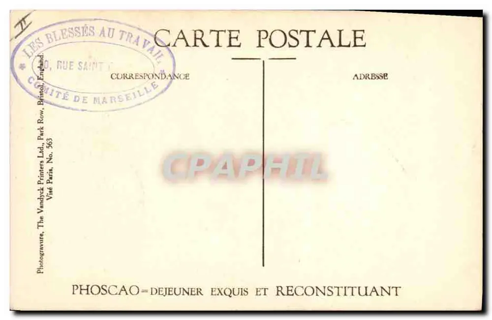 General Galliéni — Die Sieger der Marne — Phoscao-Ausgabe - Rückseite