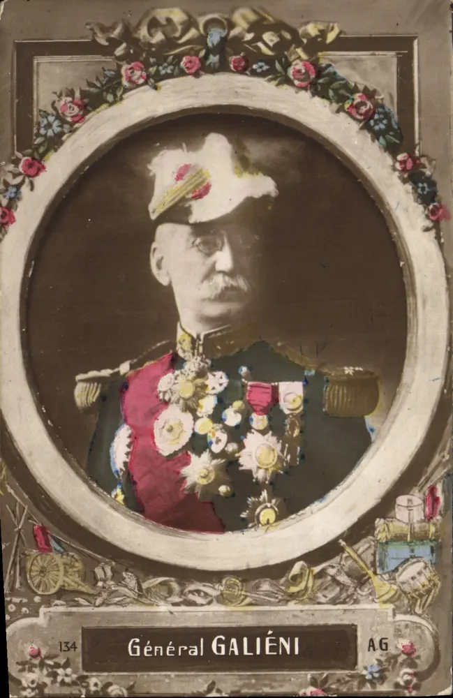Geral Galiéni — retrato militar ornado — AG, n°134 - Frente