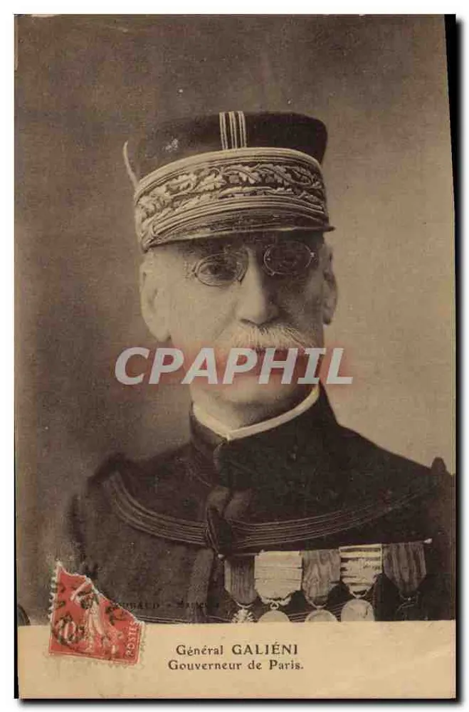 General Galiéni — Gouverneur von Paris — Verlag G. Daud - Mameur - Vorderseite