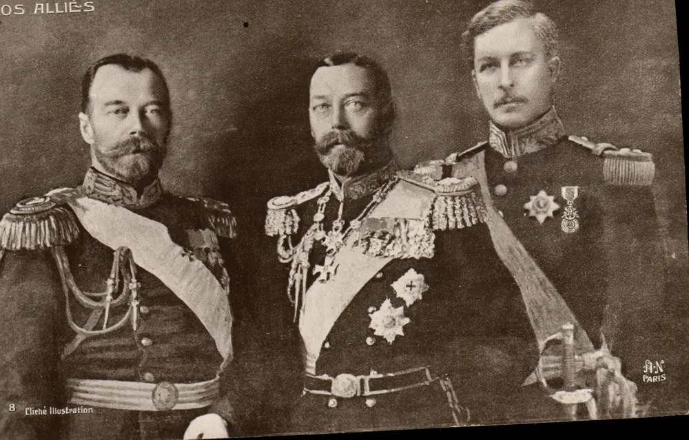 Die Alliierten — Fotografie dreier Militärführer — Cliché Illustration, Paris - Vorderseite