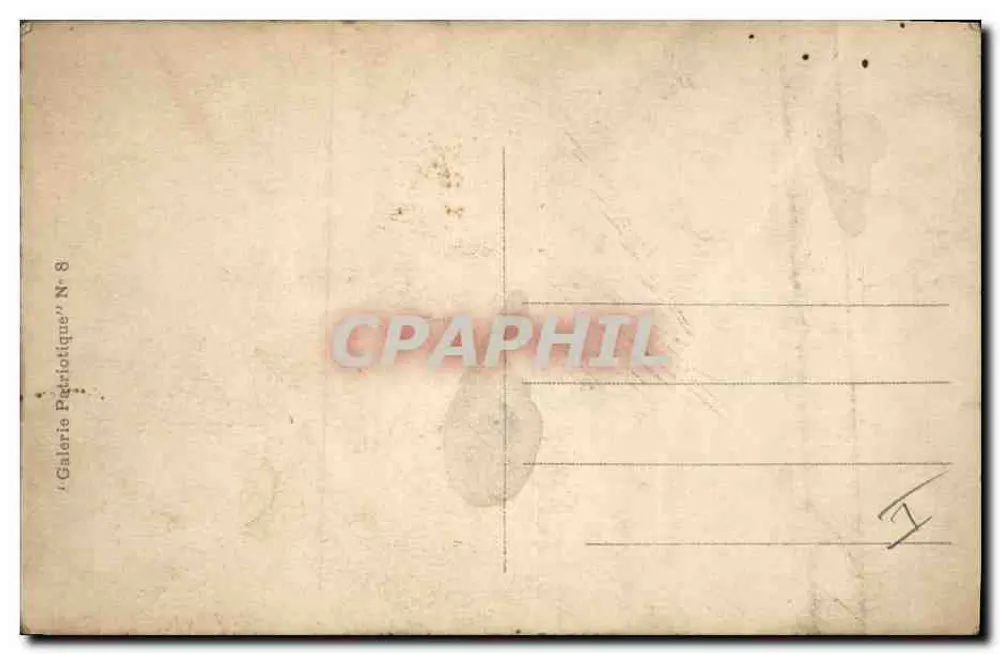 Die Alliierten — Fotografie dreier Militärführer — Cliché Illustration, Paris - Rückseite