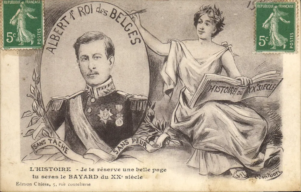 Albert I., König der Belgier — Bayard des 20. Jahrhunderts — Édition Chiesa, 5, rue coutellerie - Vorderseite