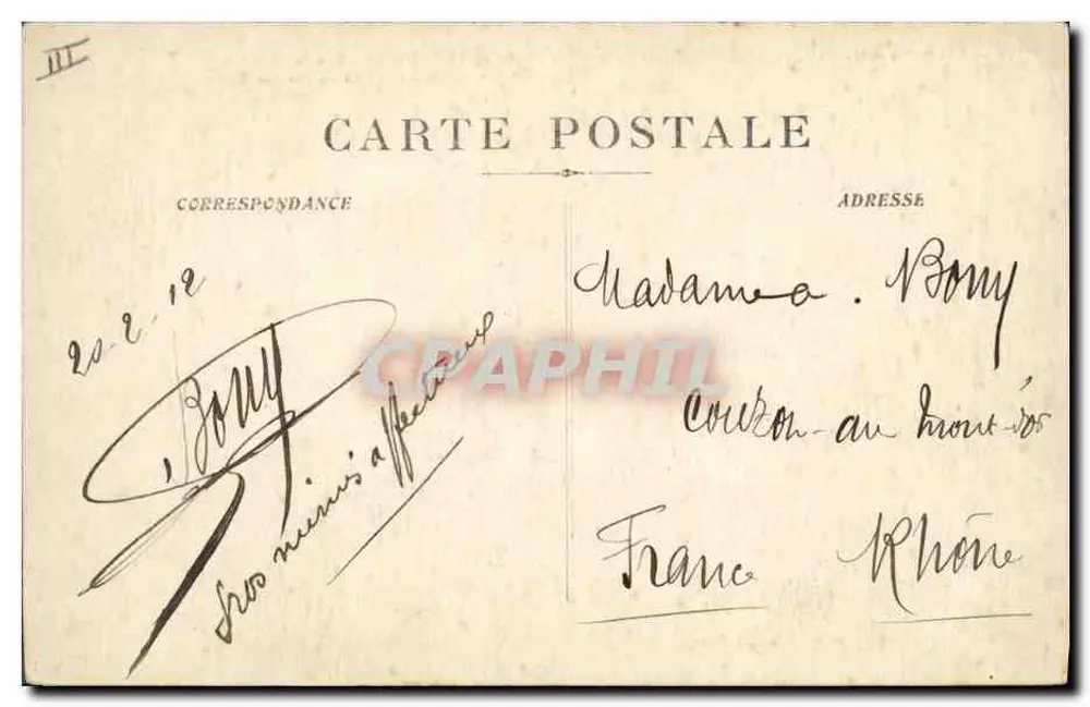 M.M. - « ORÉNOQUE » por mar agitado — de acordo com R. Dumont Duparc, Pintor do Ministério da Marinha - Verso