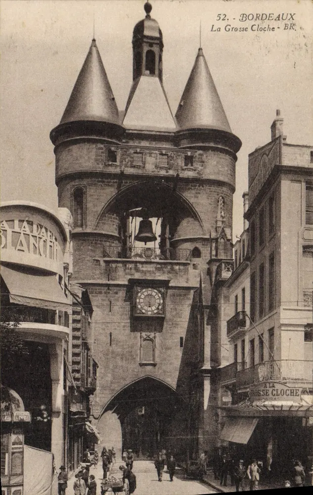 Bordeaux - La Grosse Cloche - BR. - Bloc Frères, uitgevers, Bordeaux - Voorkant