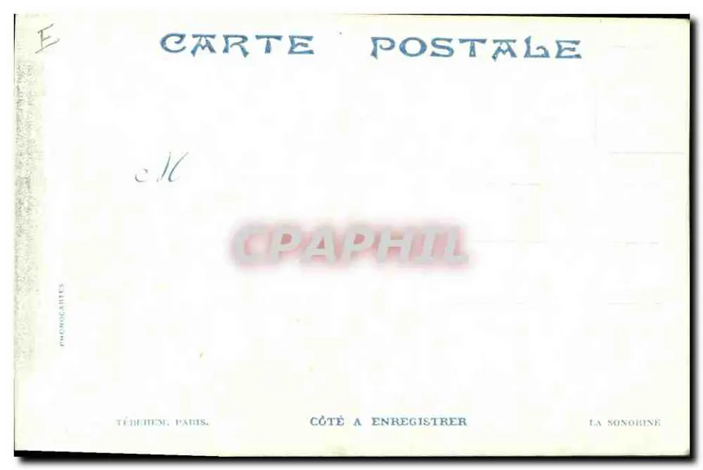 La Vérité — Baudry — Verleger Téhérene, Paris - Rückseite