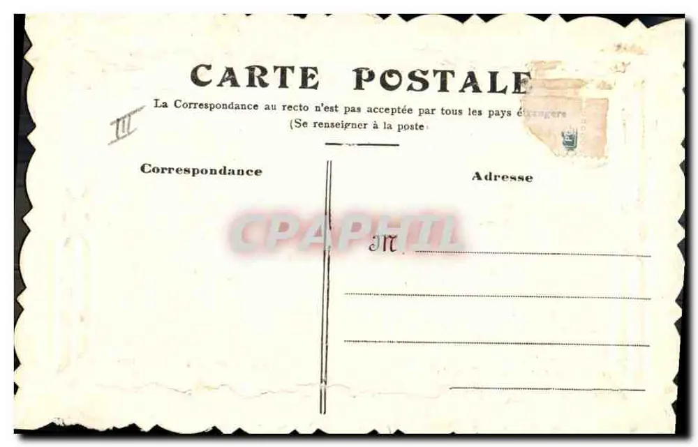 Havre — cena floral abstrata — editor desconhecido - Verso
