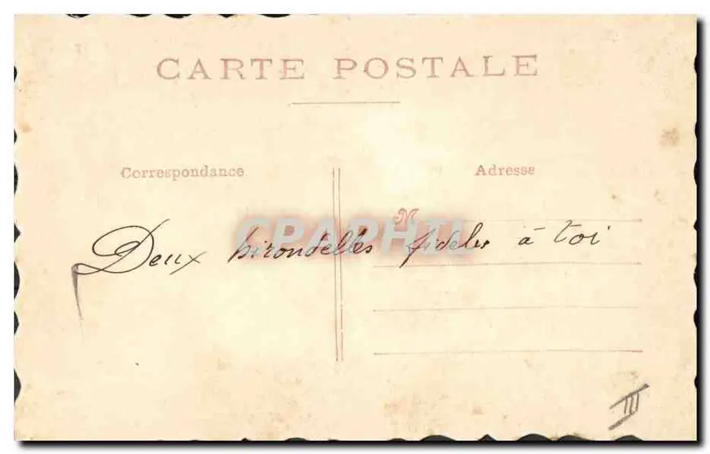 Premier Avril — scène de roses et de passereaux — éditeur non visible - Rückseite