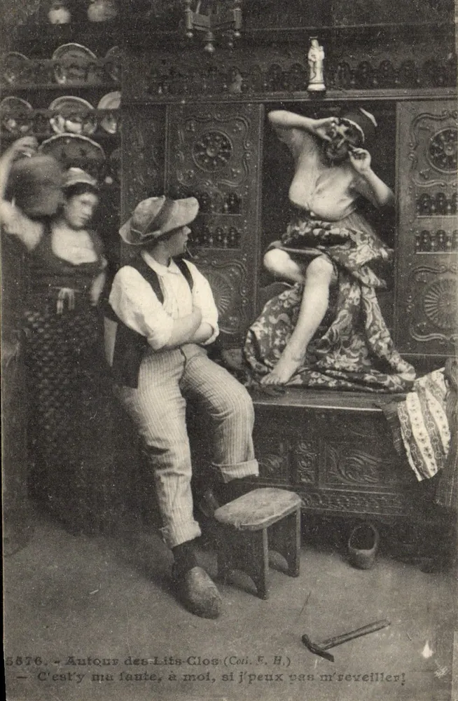 Wokół łóżek zamkniętych — (Zbiór F. H.) — nr 5876 - Awers