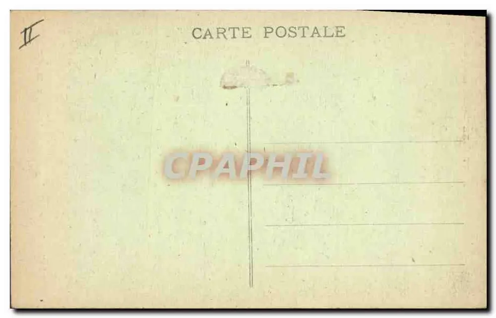Bretagne — Lit clos mit kleinen Spindeln (Morbihan) — Coll. B. Hamonic, St-B. - Rückseite