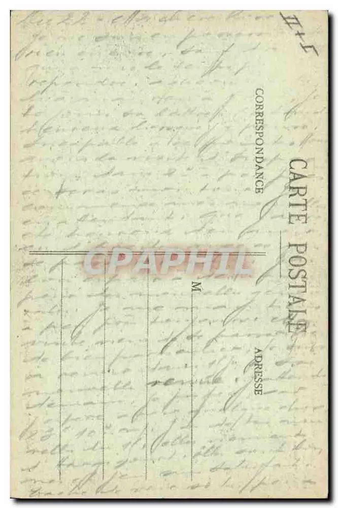 Die Geschichten vom Lit-Clos — La Panne — häusliche Szene — Sammlung E. Hamonic, St-B. - Rückseite