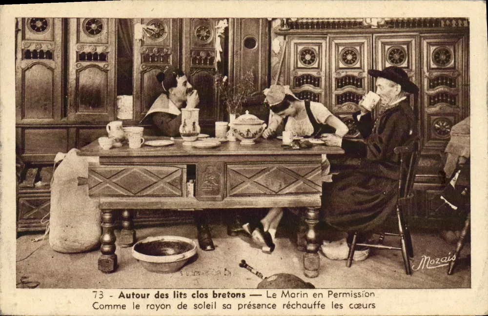 Um die bretonischen Four-poster-Betten — Der Matrose in Urlaub — Morais - Vorderseite