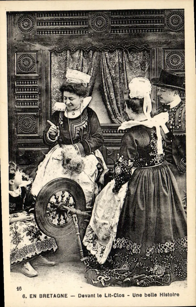 In der Bretagne — Vor dem Lit-Clos — Eine schöne Geschichte — F. Chapeau, Verlag, Nantes - Vorderseite