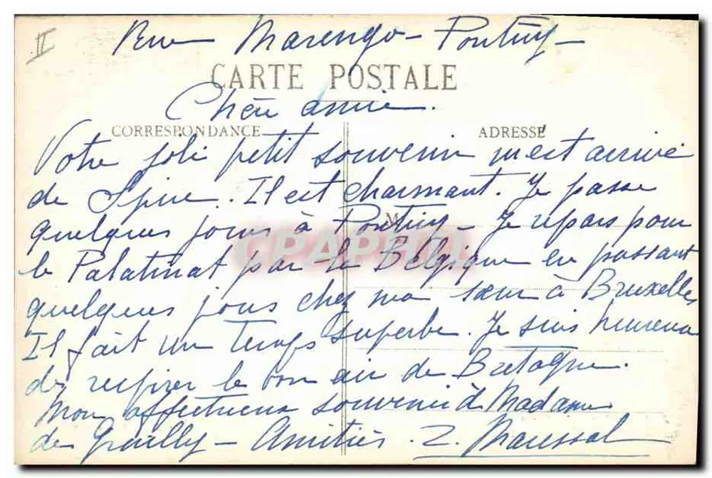 Mãe brada! — Ao Redor dos Lits-Clos, n° 5525 — Coleção E. Hamonic, St-B. - Verso